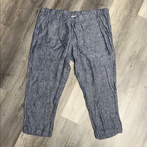 Allen Allen - Ankle linen pants bottoms